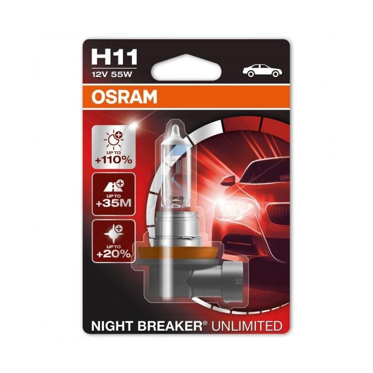 H11 Osram Night Breaker Unlimited 12V